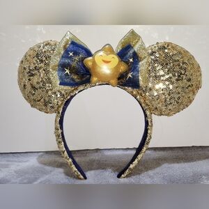 Disney Parks Wish Star Sequins Bow Headband Ears